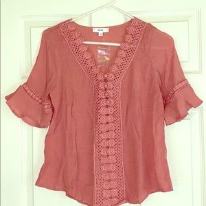 Mauve Lace Top Small